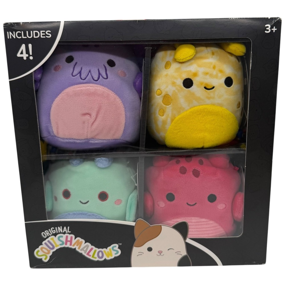 Squishmallows Original 4 Pack Rajani‎ Alvarez Madsen Ennis New Plush Toys